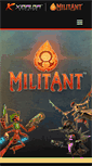 Mobile Screenshot of militantgame.com